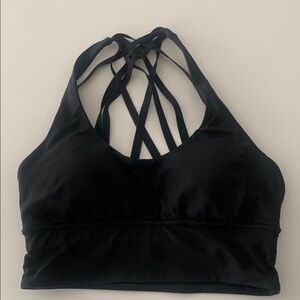 Lululemon Black Sports Bra Seamless Scoop Neck